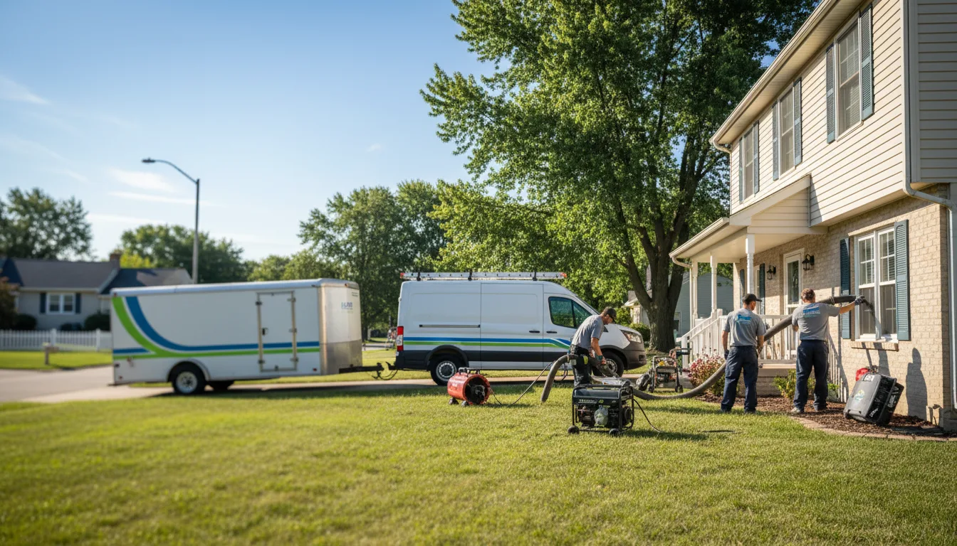 Flooded Basement Restoration And Cleanup With Repair in Clinton, IA near me